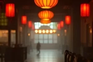 《最后一次值班》封面，凌晨传达室亮着的小窗口