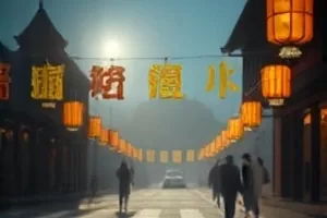 《南方来的信使》封面，邮包搭在摩托车后座上